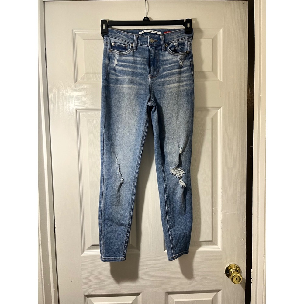 Celebrity Pink The Spice High Rise DistressedSkinny Jeans Save The Day Wash 1/25